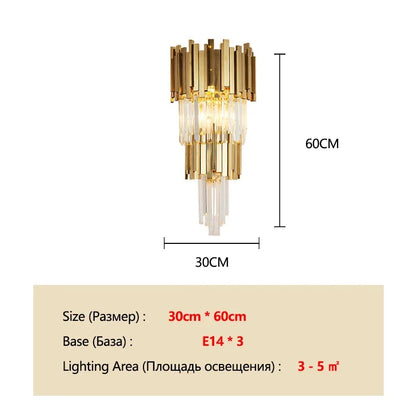 Gold K9 Crystal Tricolor Chandelier Luxury Modern LED Ceiling Light for Living Room Dining Room Bedroom Ceiling Lights