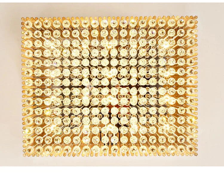 K9 Crystal Ceiling Lights LED Modern Lamps Luxury Chandelier Living Room Dining Bedroom Rectangle LED Lighting Hotel Mall Shop