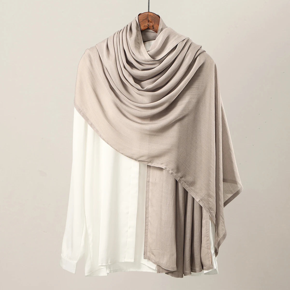 New Big Size Solid Rayon Modal Hijab Scarf Women Muslim Headscarf Wraps Shawl Femme Musulman Headband Islamic Turban 190*85cm