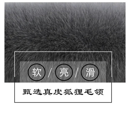 100% Real Fox Fur Collar Winter removable fur Hood Trims Warm Furry Decor Shawls for Coat Parkas Luxury Female fur Scarf