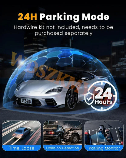 New 4K Car Camera 360° Quad Lens WIFI 1080P*4CH dashcam 24H Parking Monitor G-Sensor Night Vision Car Security Accessory