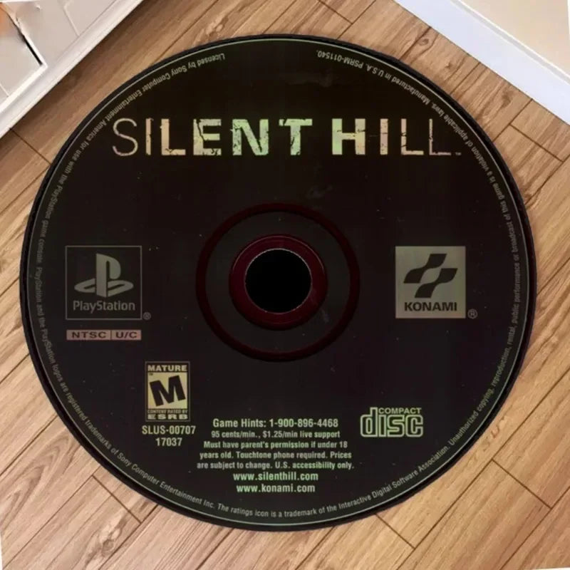 METAL GEAR Circular Carpet CD Cartoon Floor Mat Living Room Sofa Sports Room Bed Rug Bedroom Carpets Design Home Rugs Decoration