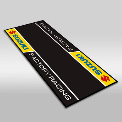 Motorcycle Display Carpet Suzuki Parking Mat Non Slip Garage Rug for Sports Racing Moto Electric Bike Entrance Home Decor