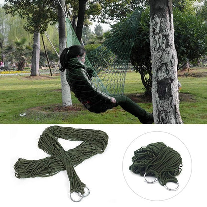 Garden Outdoor Thickened Nylon Rope Hammock Indoor Mesh Hammock Portable Simple Hammock Swing Chair