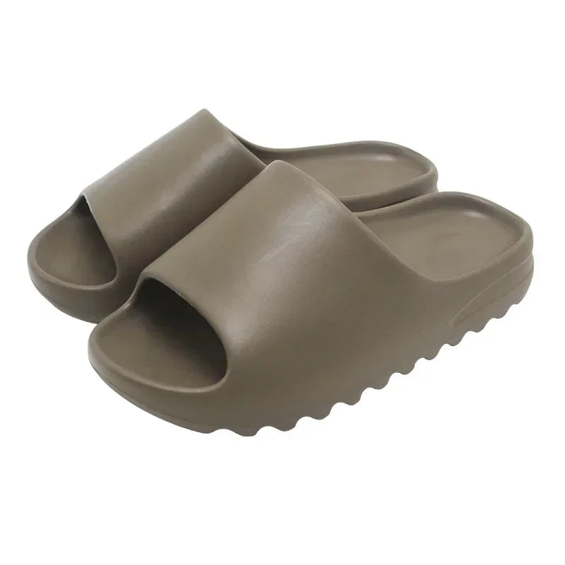 Brand High Quality Super Soft EVA Sole Summer Slippers for Men Bathroom Slippers Home Slides Couple Beach  Male Slipper