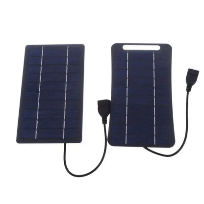 [J] 2W Solar Charger Portable W/USB-C Fast Charging For Phone Power Banks Camping Hiking Emergency Power Supply