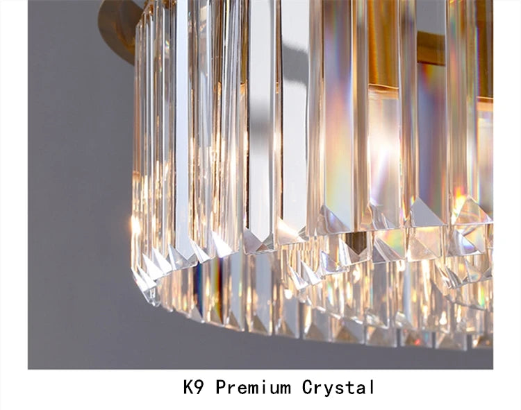 Nordic Designer Luxury Ceiling Chandeliers Modern LED Crystal Pendant Lights for Bedroom Living Room Light Fixtures