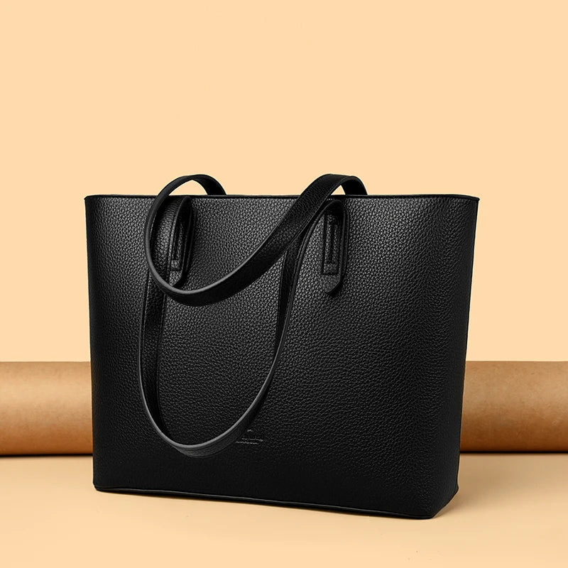 Genuine High Quality Large Capacity Shoulder Bag Female Tote Bag New Luxury Designer Handbag For Fashion Women Brand Shopper Bag
