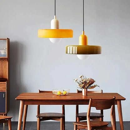 Nordic Retro Glass Pendant Lamps Indoor E27 LED Chandelier Living Room Dining Room Bedroom Kitchen Decorative lights Fixture