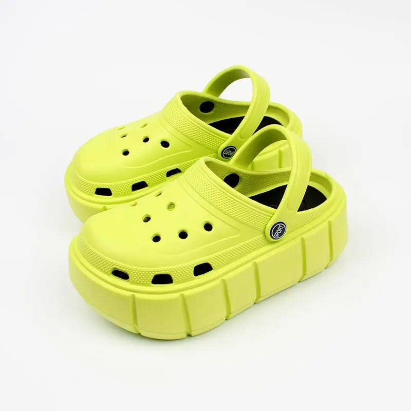 Women's Flat Shoes Non-Slip Slippers Women 7cm Height Sandals Luxury Brand Platform Heels Eva Clogs Fashion Girl Slippers