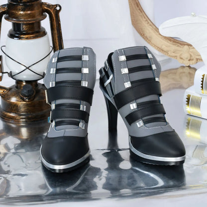 [Olmee] In Stock Tsukishiro Yanagi Cosplay Shoes ZZZ Zenless Zone Zero Long High Heels Boots Halloween Xmas
