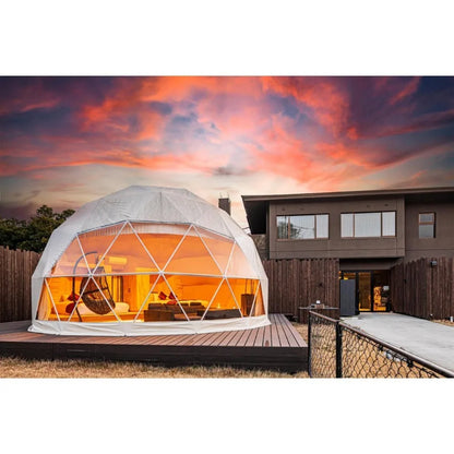 Modern Geodesic Dome Tent for Luxury Camping Business Boutique Resort Airbnb Nature Retreat Eco Lodge Accommodation