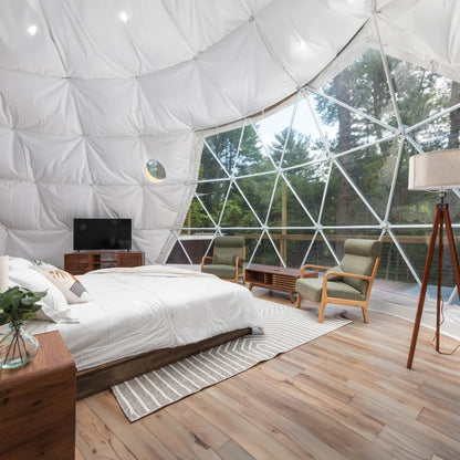 9M Luxury Geodesic Dome Tent Waterproof PVC Outdoor Glamping Hotel Resort Restaurant Camping Event Customizable Dome House