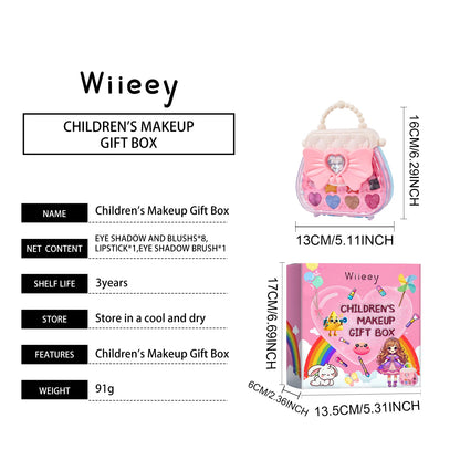 Children's Makeup Gift Box Safe and Non-toxic Princess Makeup Girl Toy Set Girl Makeup Lipstick Eyeshadow Makeup Set Gift Box