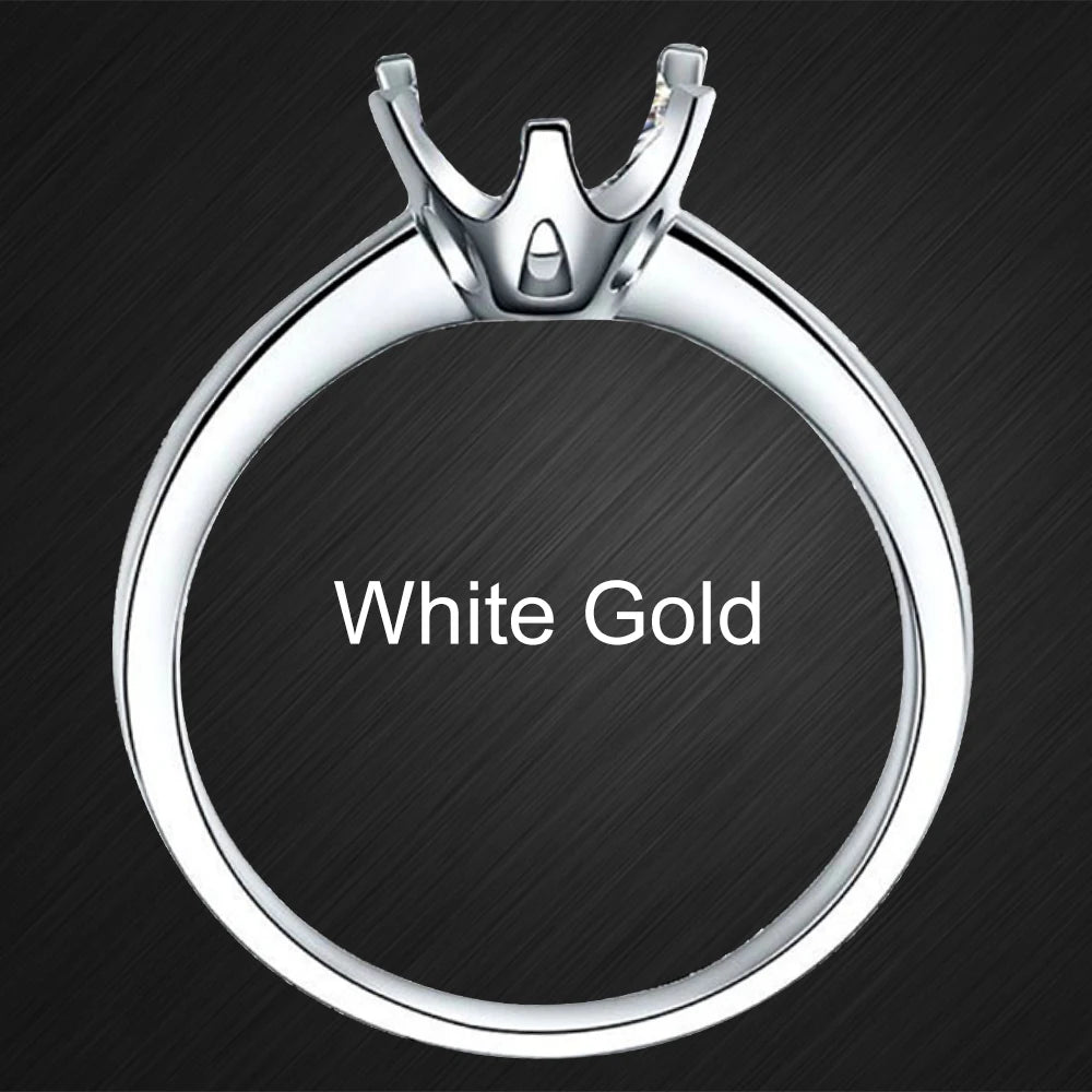 JOVOVASMILE Moissanite Engagement Ring Diamond Real 18k Gold 8 Carat 13x9mm Emerald Cut Two Full Flanking Tapered Baguette Band