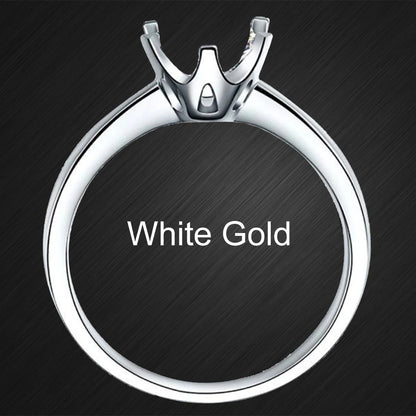 JOVOVASMILE Moissanite Engagement Ring Diamond Real 18k Gold 8 Carat 13x9mm Emerald Cut Two Full Flanking Tapered Baguette Band