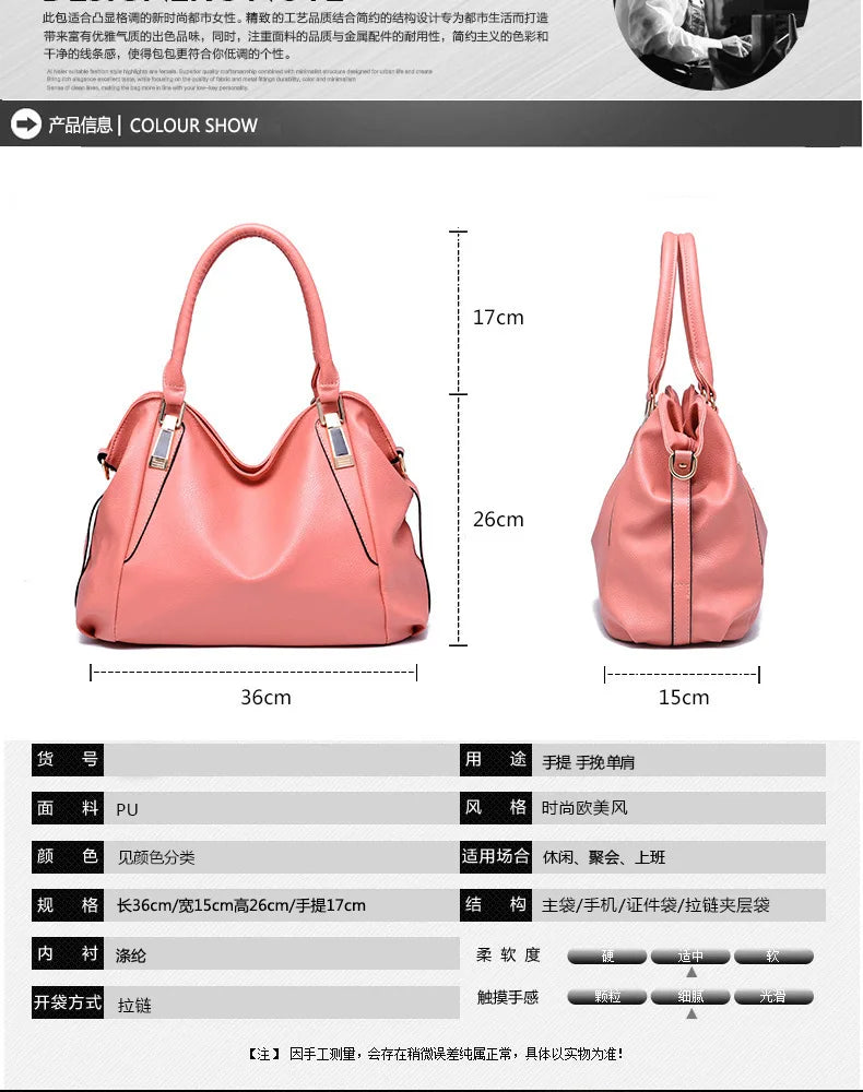 2026 Fashion Soft Leather Luxury Designer Handbag Large Capacity Women's Bag Women's One Shoulder Crossbody Bag Bolsas De Mujer
