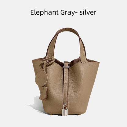 Women Bags Handbags Bucket Bag Real Leathe Fashion Tote Bag Genuine Leather Luxury Desginer Big Size Large Lady Hand Bags