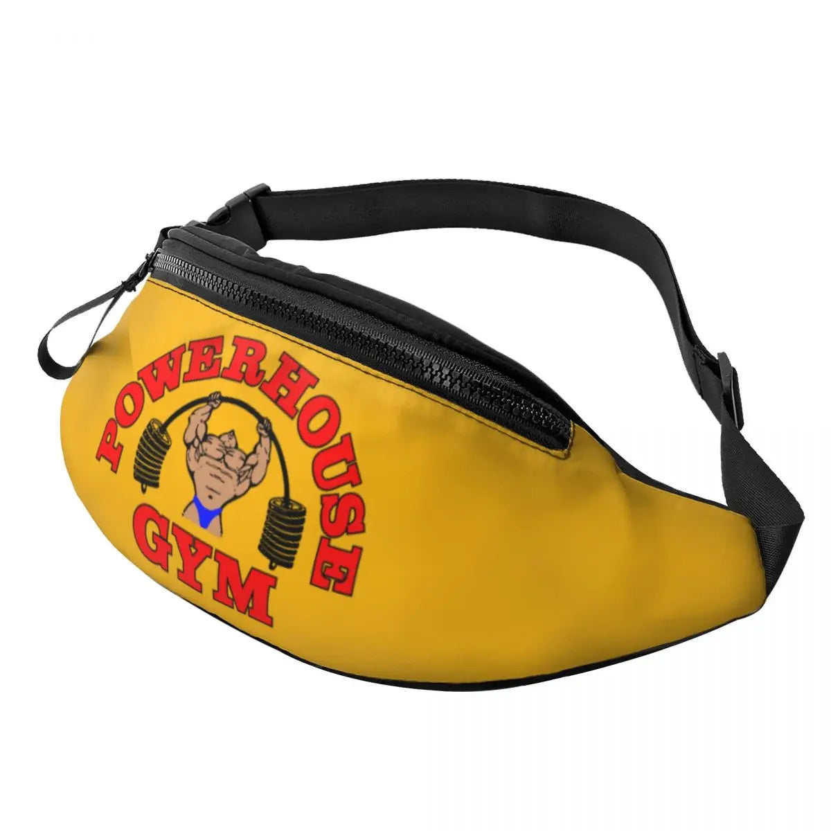 Powerhouse Gym Fanny Bag Custom Bodybuilders Fitness Crossbody Waist Pack Men Women Cycling Camping Phone Money Pouch