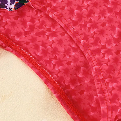 Miyouj Sexy One Piece Suits Print Swimwear For Women Ruffle Swimsuit Summer Beachwear String Bathing Suits Newest Swimsuits