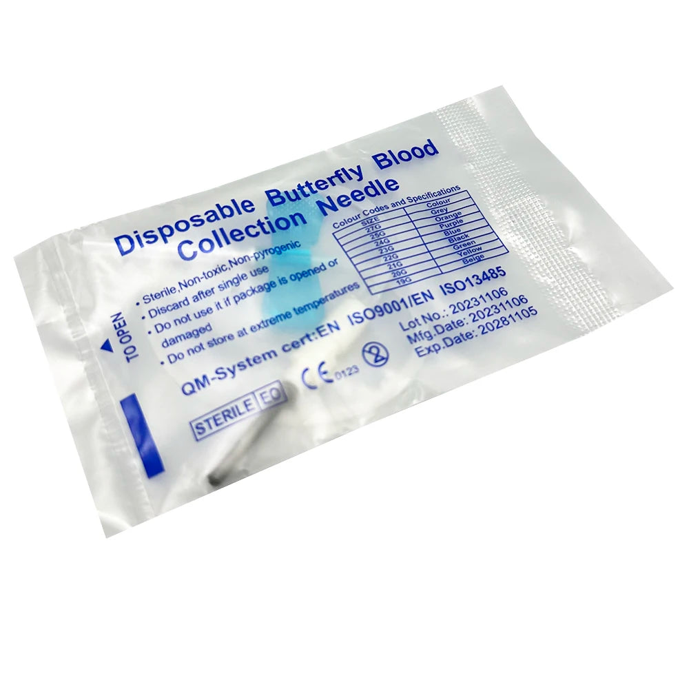 50PCS/lot Disposable Butterfly Blood Collection Needle Double Wing Type Blood Collection Needle Pet Care Room Cat Dogs Animal