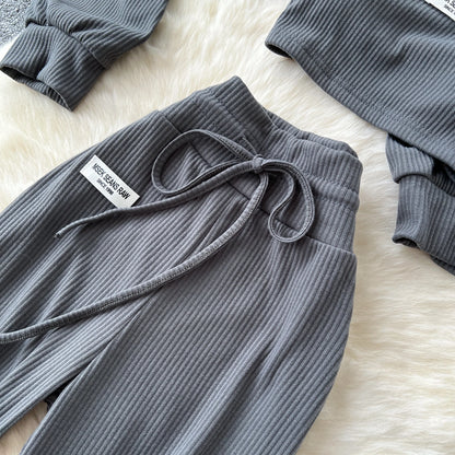 SINGREINY 2026 Autumn Sporty Suits Ladies Full Sleeves Hoodies+Sling Mini Camis+Drawstring Long Pants Casual Three Pieces Sets