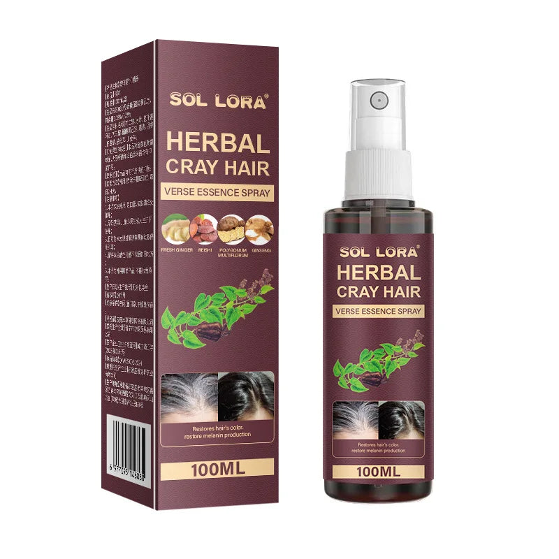 Polygonum Multiflorum Herbal Hair Essence Nourishes Dry Strands, Boosts Glossy Look for Daily Soft and Smooth Hair Maintenance