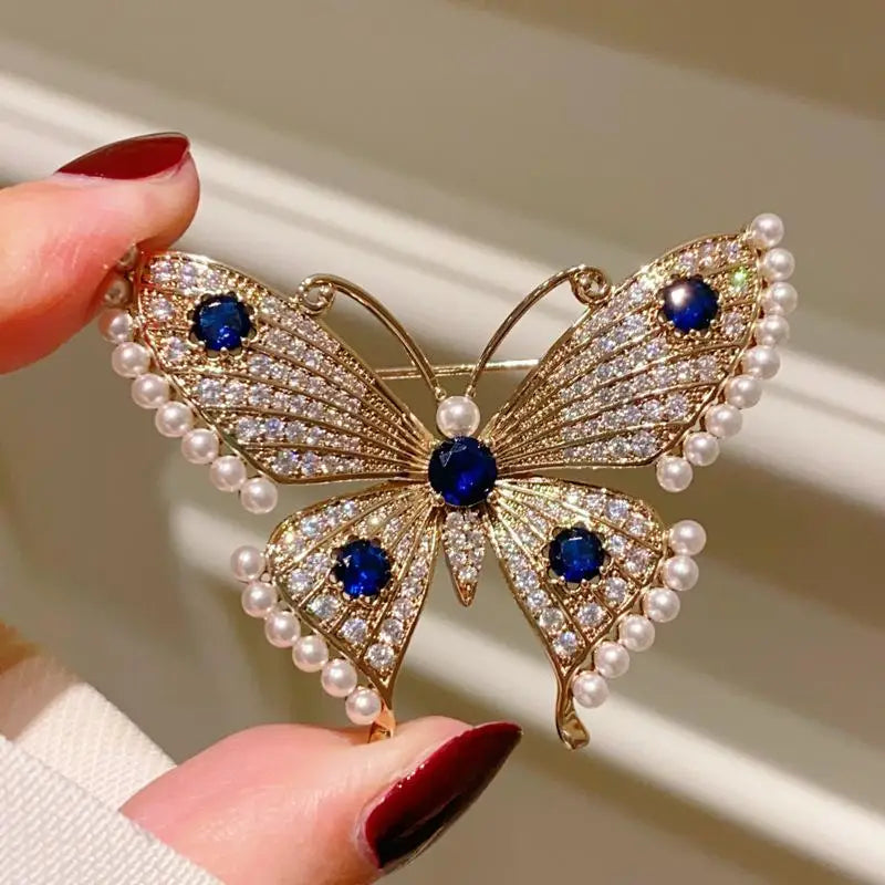 Exquisite Shiny Rhinestone Hummingbird Brooches For Women Clothing Coat Jewelry Accessries Gift