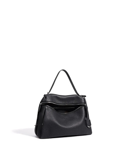 First Layer Cow Leather 33cm Tote Bag Fashionable Women's Bag New Design Large Capacity Soft Portable Shoulder Crossbody Bag