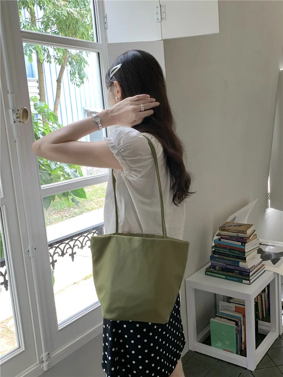Casual Nylon Bucket Bags for Women Shoulder Bag Fashion Soft Women Bag NEW Tote Purses and Handbags Female Shopper Commuter Bags