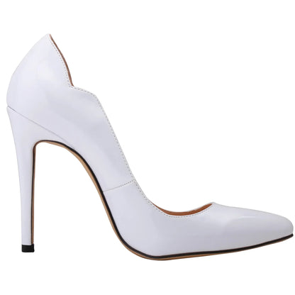 Women Pumps Fashion Sexy 11cm High Heels Classic Pointed Toes Ship-on Stilettos Elegant Thin Heel Jazz Dance Dress Wedding Shoes