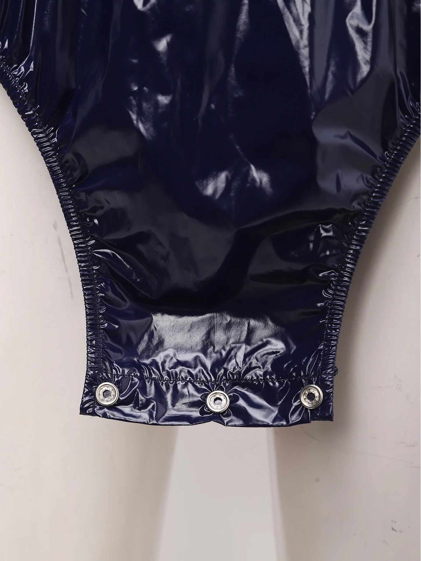 Men Women Waterproof Glossy Bodysuit Leak-proof Washable Diaper Cover Elderly Bedridden Special Needs Adaptive Jumpsuit Swimwear