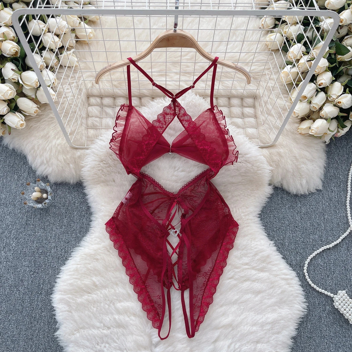 Woman Lace Splice Hollow out Design Women's Bodysuit Base Layer Small Vest High Waist Straight Tube Fashion Sexy Bodysuit New