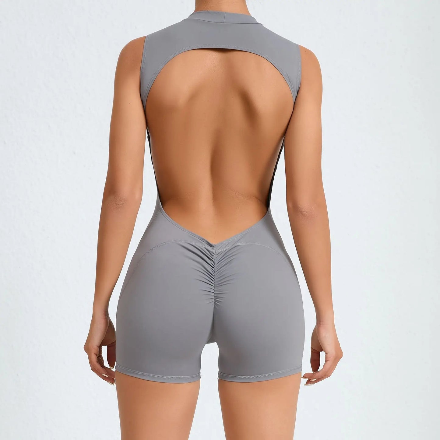 2025 Yoga Jumpsuit Fitness Sports Overalls Gym Clothing Set Wear Pilates Workout Clothes Women Short Sleeves Outfit Activewear