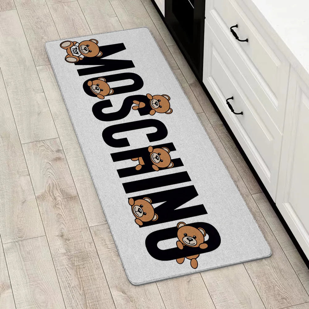 Entrance Front Door Doormat For M-M-Moschino Non-slip Kitchen Rug Living Room Rugs Balcony Bathroom Foot Mat Floor Mats Carpet