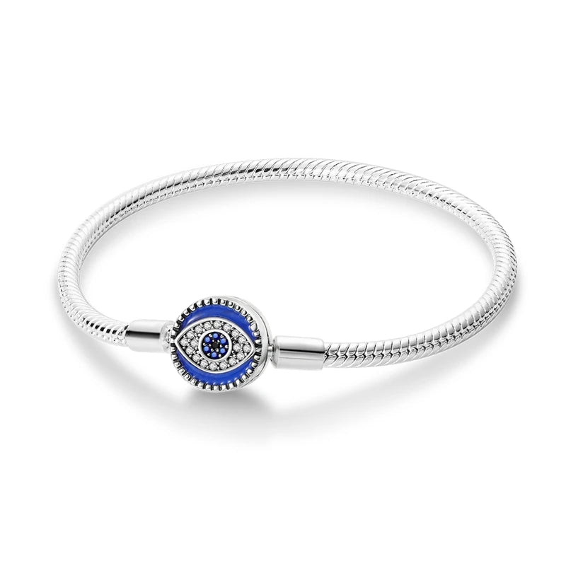 925 Sterling Silver Heart Love Snake Chain Bracelet Infinite Knot Butterfly For Women Fit Original Charms Beads Jewelry Gift