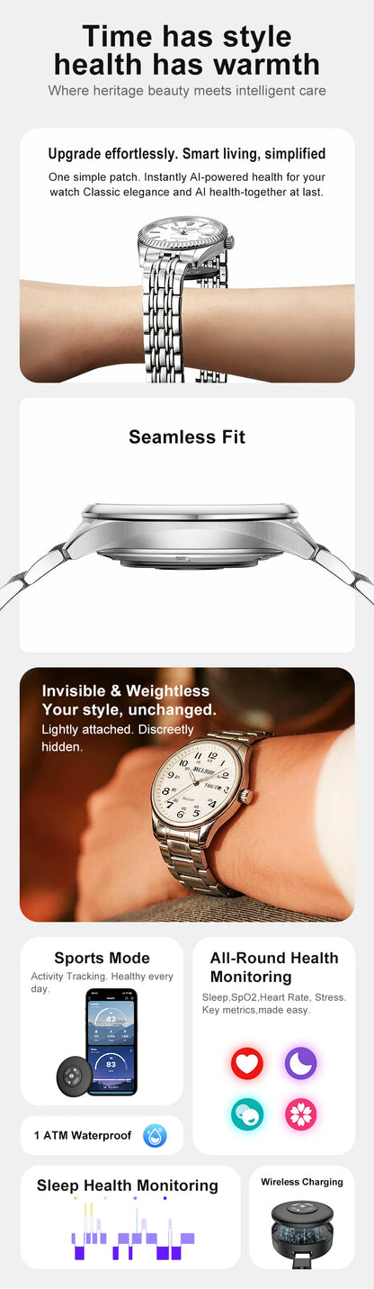 Watch AI Health Patch, Turn Any Watch Into A Smart Watch, Smart AI Health Detection Device for Regular Watches, Multi Functions