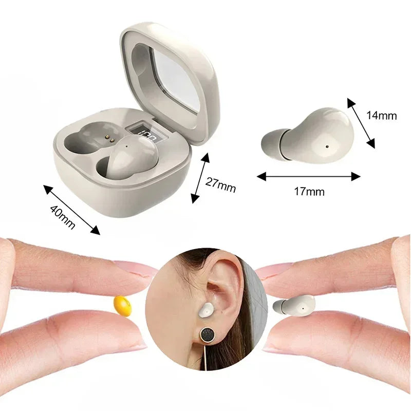 Lenovo SK19 Mini Wireless Bluetooth 5.3 Earphones Invisible Sleep Headphones for Huawei Xiaomi Redmi Noise Reduction Heasets