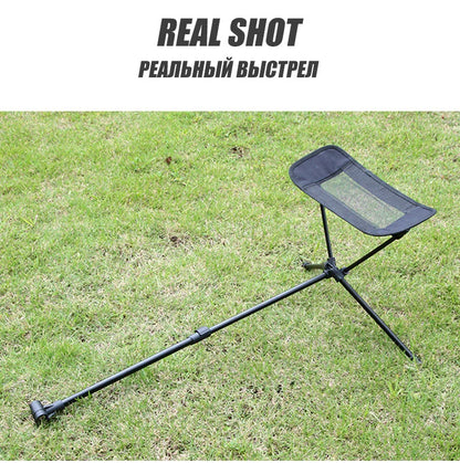WESTTUNE Portable Camping Chair Foot Rest Stool Folding Attachable Leg Rest Recliner Lazy Retractable Accessories for Outdoor