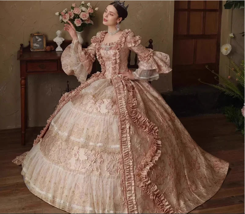 Lolita's Pink French Travel Palace Performance Dress, British Performance Dress