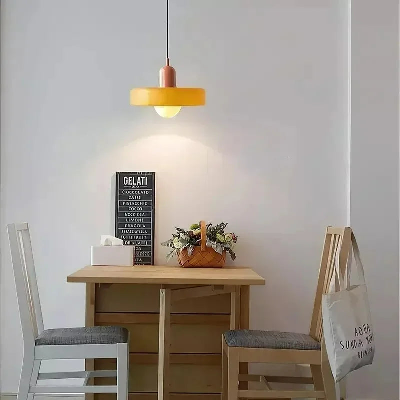 Nordic Retro Glass Pendant Lamps Indoor E27 LED Chandelier Living Room Dining Room Bedroom Kitchen Decorative lights Fixture