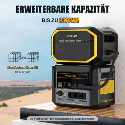 VTOMAN FlashSpeed 1000 Portable Power Station 2000W 828Wh LiFeP04 Battery For Outdoor Camping Tent Travel