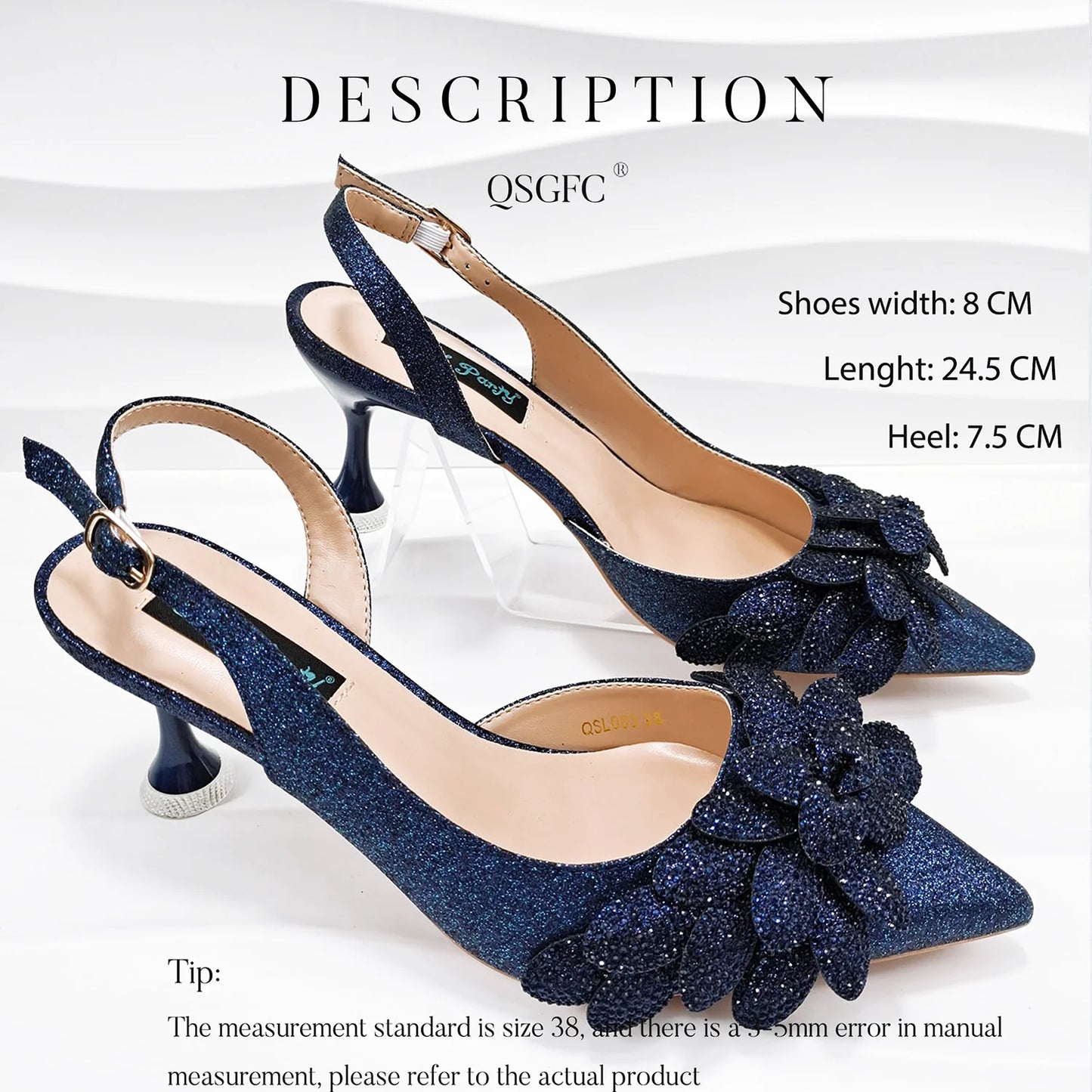 African Fashion Green Ladies Matching Shoes and Bags Nigerian Best Sell Women's Pointed Toe High Heels Commuter Wearable