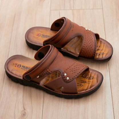 Summer New Leather Sandals Outdoor beach open toe slippers anti slip breathable dual-purpose shoes Casual comfort sandals