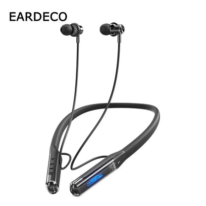 EARDECO 80 Hours Playback Bluetooth Headphone Neckband Wireless Headphones Bass Bluetooth Earphone with Mic Sport Stereo