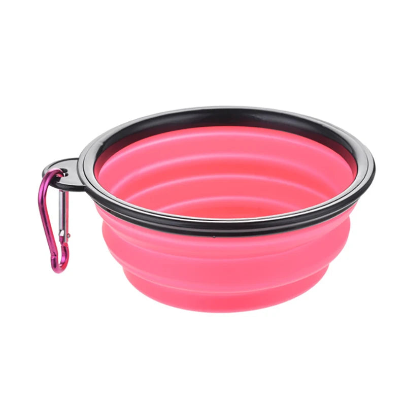 Durable TPR Portable Pet Food Bowl for Cats And Dogs Silicone Collapsible Travel Outdoor Water Food Bowl for Pets