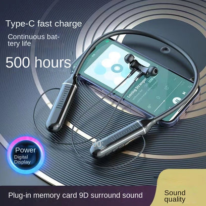 200H Music Time TWS Magnetic Wireless Headphone Neckband Bluetooth 5.2 Earphone headset Sport Waterproof Earbud MP3 player w MiC