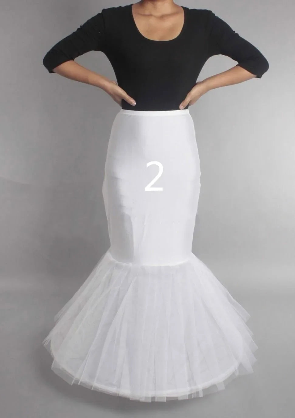 In Stock 6 Hoops Wedding Petticoat Crinoline Slip Bridal Underskirt Puffy High Quality Customized