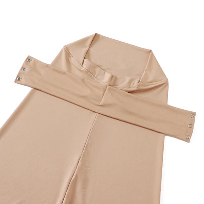 Ready To Wear Full Cover Inner Instant Hijab Premium Quality Jersey Scarf With Tie Back Buttons Muslim Women Turban Caps