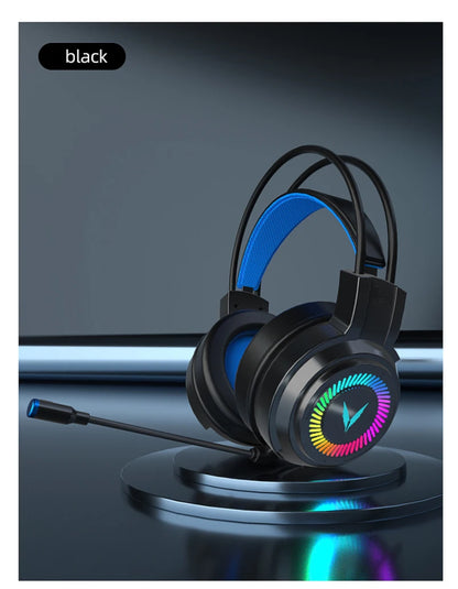 G60 Gaming Headset 7.1 Stereo SVirtual Surround Bass Earphone Headphone with Mic LED Light for Computer PC Gamer Foldable G58